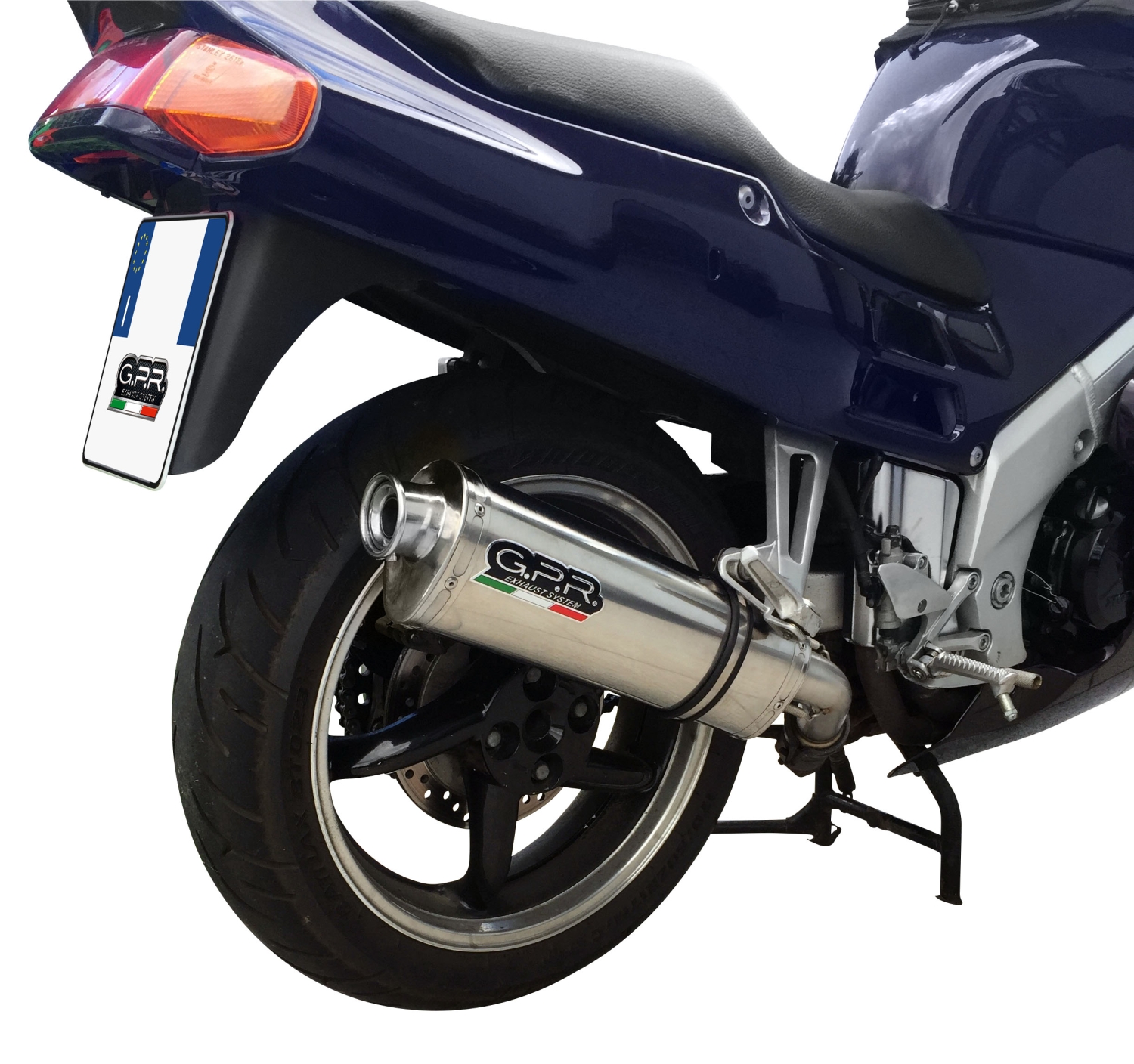 Esapament GPR compatibil cu Honda Vfr 750 F 1994 Evacuare slip-on omologata, inclusiv db killer detașabil și cot de legătură,Trioval