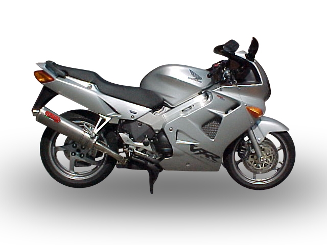Esapament GPR compatibil cu Honda Vfr 800 RC46  1998 Evacuare slip-on omologata, inclusiv db killer detașabil și cot de legătură,Trioval