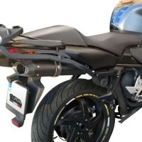 Esapament GPR compatibil cu Honda Vfr 800 V-Tec 2002 Evacuare cu dublă omologare legală, inclusiv db killers și coturi de legătură detașabile,Furore Poppy