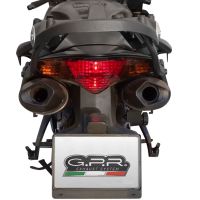 Exhaust compatible with Honda Vfr 800 V-Tec 2002-2013, Furore Nero, Dual Homologated legal slip-on exhaust including removable db killers and link pipes