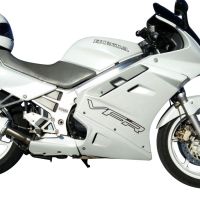 Exhaust compatible with Honda Vfr 750 F 1994-1997, Albus Ceramic, Homologated legal slip-on exhaust including removable db killer and link pipe