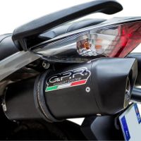 Esapament GPR compatibil cu Honda Vfr 800 V-Tec 2002 Evacuare cu dublă omologare legală, inclusiv db killers și coturi de legătură detașabile,Furore Poppy