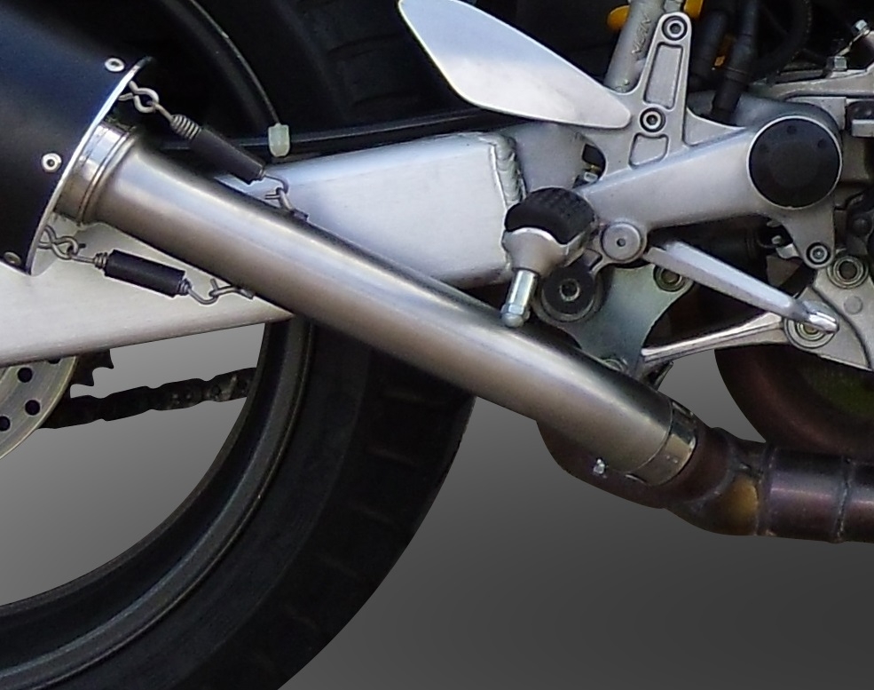 Esapament GPR compatibil cu Honda Vtr 1000 F Firestorm  1997 Evacuare cu dublă omologare legală, inclusiv db killers și coturi de legătură detașabile,Trioval