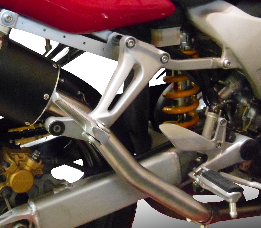Esapament GPR compatibil cu Honda Vtr 1000 F Firestorm  1997 Evacuare cu dublă omologare legală, inclusiv db killers și coturi de legătură detașabile,Trioval