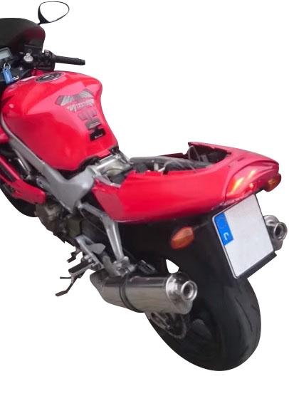 Esapament GPR compatibil cu Honda Vtr 1000 F Firestorm  1997 Evacuare cu dublă omologare legală, inclusiv db killers și coturi de legătură detașabile,Trioval