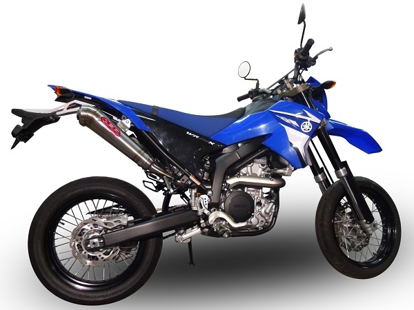 Esapament GPR compatibil cu Yamaha WR 250 X-R 2007 Evacuare slip-on omologata, inclusiv db killer detașabil și cot de legătură,Powercone Evo