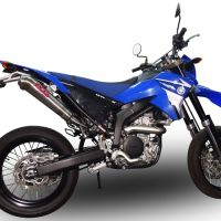 Esapament GPR compatibil cu Yamaha WR 250 X-R 2007 Evacuare slip-on omologata, inclusiv db killer detașabil și cot de legătură,Powercone Evo