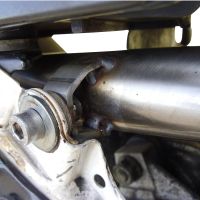 Exhaust compatible with Honda Xl 600 Lm-Rm 1985-1989, Furore Nero, Homologated legal slip-on exhaust including removable db killer and link pipe