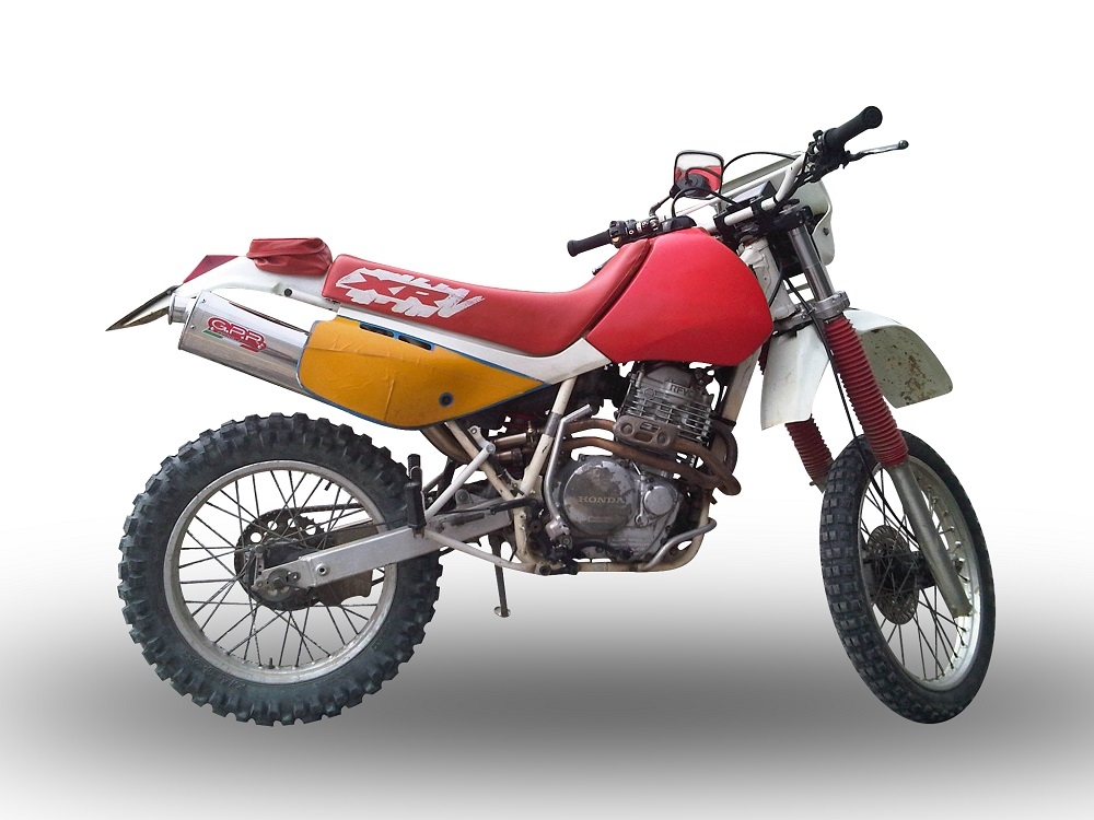 Esapament GPR compatibil cu Honda Xr 600 R  1988 Evacuare slip-on omologata, inclusiv db killer detașabil și cot de legătură,Trioval