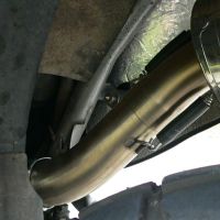 Exhaust compatible with Yamaha Xtz 660 Teneré 1991-1998, Albus Ceramic, Homologated legal slip-on exhaust including removable db killer and link pipe