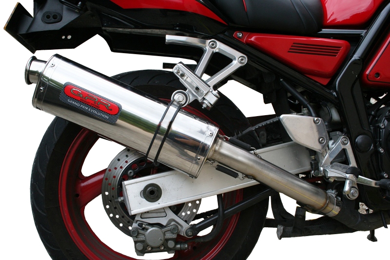 Esapament GPR compatibil cu Yamaha Fzs 600 Fazer 1998 Evacuare slip-on omologata, inclusiv db killer detașabil și cot de legătură,Trioval
