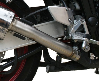 Esapament GPR compatibil cu Yamaha Fzs 600 Fazer 1998 Evacuare slip-on omologata, inclusiv db killer detașabil și cot de legătură,Trioval