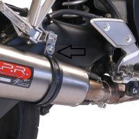 Exhaust compatible with Yamaha Fz.1 - Fazer 1000 2006-2014, Albus Ceramic, Homologated legal slip-on exhaust including removable db killer and link pipe