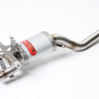 Exhaust compatible with Yamaha Fz6 600-Fazer S1-S2 2004-2013, Alluminio Ghost, Homologated legal slip-on exhaust including removable db killer and link pipe