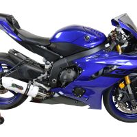 Esapament GPR compatibil cu Yamaha Yzf R6 2017 Evacuare slip-on omologata, inclusiv db killer detașabil și cot de legătură,Albus Evo4