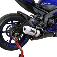 Esapament GPR compatibil cu Yamaha Yzf R6 2017 Evacuare slip-on omologata, inclusiv db killer detașabil și cot de legătură,Albus Evo4