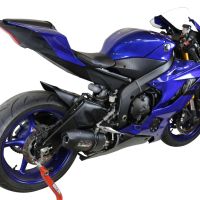 Esapament GPR compatibil cu Yamaha Yzf R6 2017 Evacuare slip-on de curse, inclusiv cot de legătură,Furore Poppy
