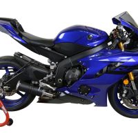 Esapament GPR compatibil cu Yamaha Yzf R6 2017 Evacuare slip-on omologata, inclusiv db killer detașabil și cot de legătură,M3 Black Titanium
