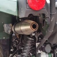 Esapament GPR compatibil cu Yamaha Grizzly 700 2007 Evacuare slip-on omologata, inclusiv db killer detașabil și cot de legătură,Deeptone Atv