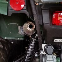 Esapament GPR compatibil cu Yamaha Grizzly 700 2007 Evacuare slip-on omologata, inclusiv db killer detașabil și cot de legătură,Deeptone Atv