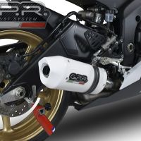 Exhaust compatible with Yamaha Yzf R6 2006-2020, Albus Ceramic, Homologated legal slip-on exhaust including removable db killer and link pipe