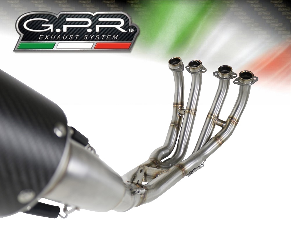 Esapament GPR compatibil cu Yamaha Yzf R6 2017  Sistem complet de evacuare Racing,M3 Titanium Natural