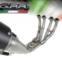 Esapament GPR compatibil cu Yamaha Yzf R6 2017  Sistem complet de evacuare Racing,M3 Titanium Natural
