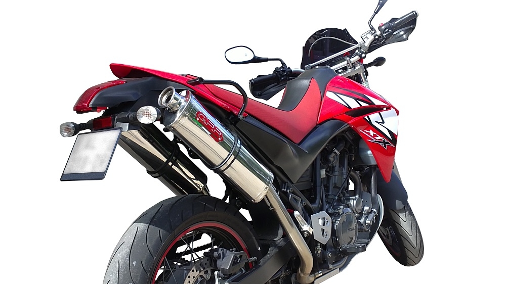Esapament GPR compatibil cu Yamaha Xt 660 X-R  2004 Evacuare cu dublă omologare legală, inclusiv db killers și coturi de legătură detașabile,Trioval