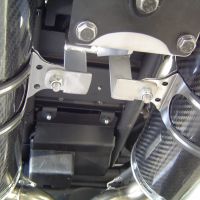 Exhaust compatible with Yamaha MT03 660 2006-2013, Albus Ceramic, Dual Homologated legal slip-on exhaust including removable db killers and link pipes