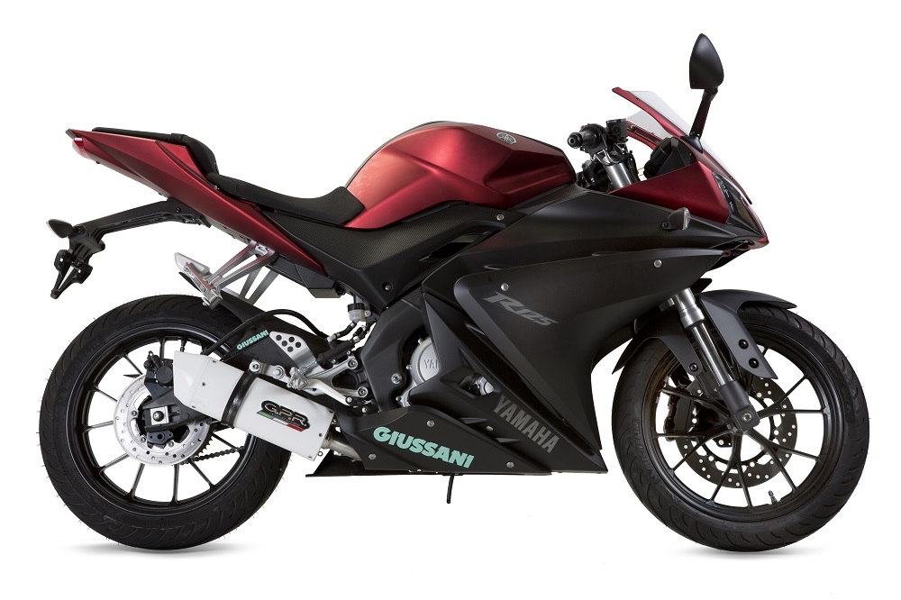 Exhaust compatible with Yamaha Yzf-R 125 2014-2016, Albus Ceramic, Homologated legal full system exhaust, including removable db killer