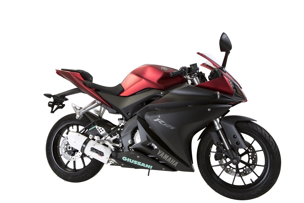 Exhaust compatible with Yamaha Yzf-R 125 2014-2016, Albus Ceramic, Homologated legal full system exhaust, including removable db killer