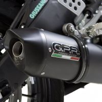 Exhaust compatible with Yamaha Yzf-R 125 2014-2016, Furore Nero, Homologated legal full system exhaust, including removable db killer