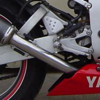 Exhaust compatible with Yamaha Yzf R6 1999-2002, Albus Ceramic, Homologated legal slip-on exhaust including removable db killer and link pipe