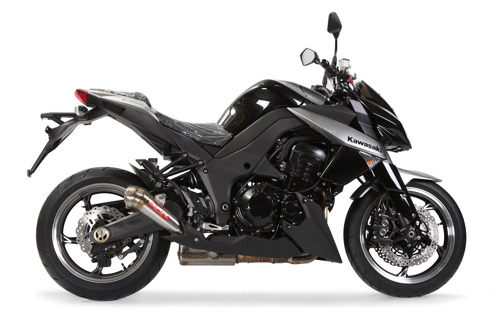 Esapament GPR compatibil cu Kawasaki Z 1000  2010 Evacuare cu dublă omologare legală, inclusiv db killers și coturi de legătură detașabile,Powercone Evo