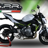 Exhaust compatible with Kawasaki Z 650 2021-2022, Albus Evo4, Homologated legal full system exhaust, including removable db killer and catalyst