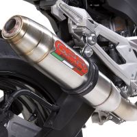Esapament GPR compatibil cu Kawasaki Z 800 2009 Evacuare slip-on omologata, inclusiv db killer detașabil și cot de legătură,Deeptone Inox