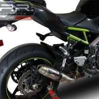 Exhaust compatible with Kawasaki Z 900 E 2017-2020, Deeptone Inox, Homologated legal slip-on exhaust including removable db killer and link pipe