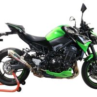 Esapament GPR compatibil cu Kawasaki Z 900 2021 Evacuare slip-on omologata, inclusiv db killer detașabil și cot de legătură,Powercone Evo