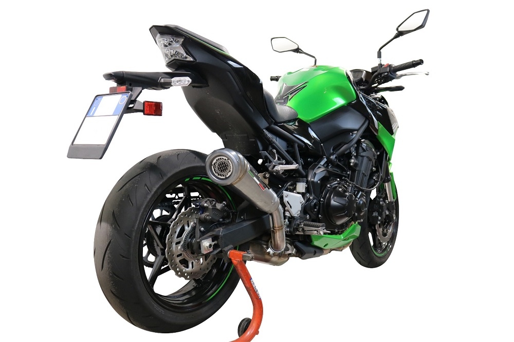 Esapament GPR compatibil cu Kawasaki Z 900 2021 Evacuare slip-on omologata, inclusiv db killer detașabil și cot de legătură,Powercone Evo