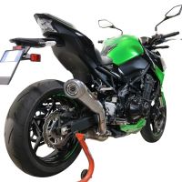 Esapament GPR compatibil cu Kawasaki Z 900 2021 Evacuare slip-on omologata, inclusiv db killer detașabil și cot de legătură,Powercone Evo