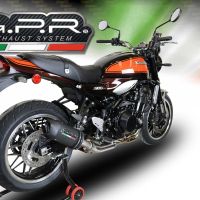 Esapament GPR compatibil cu Kawasaki Z 900 RS 2021 Evacuare slip-on omologata, inclusiv db killer detașabil și cot de legătură,Furore Evo4 Nero
