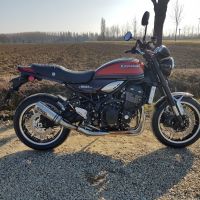 Esapament GPR compatibil cu Kawasaki Z 900 RS 2018 Evacuare slip-on omologata, inclusiv db killer detașabil și cot de legătură,M3 Inox 