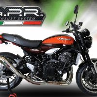 Esapament GPR compatibil cu Kawasaki Z 900 RS 2018 Evacuare slip-on omologata, inclusiv db killer detașabil și cot de legătură,Powercone Evo