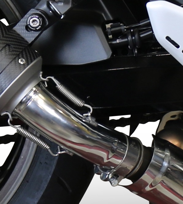 Exhaust compatible with Kawasaki Z 900 RS 2021-2024, Ultracone, Homologated legal slip-on exhaust including removable db killer and link pipe