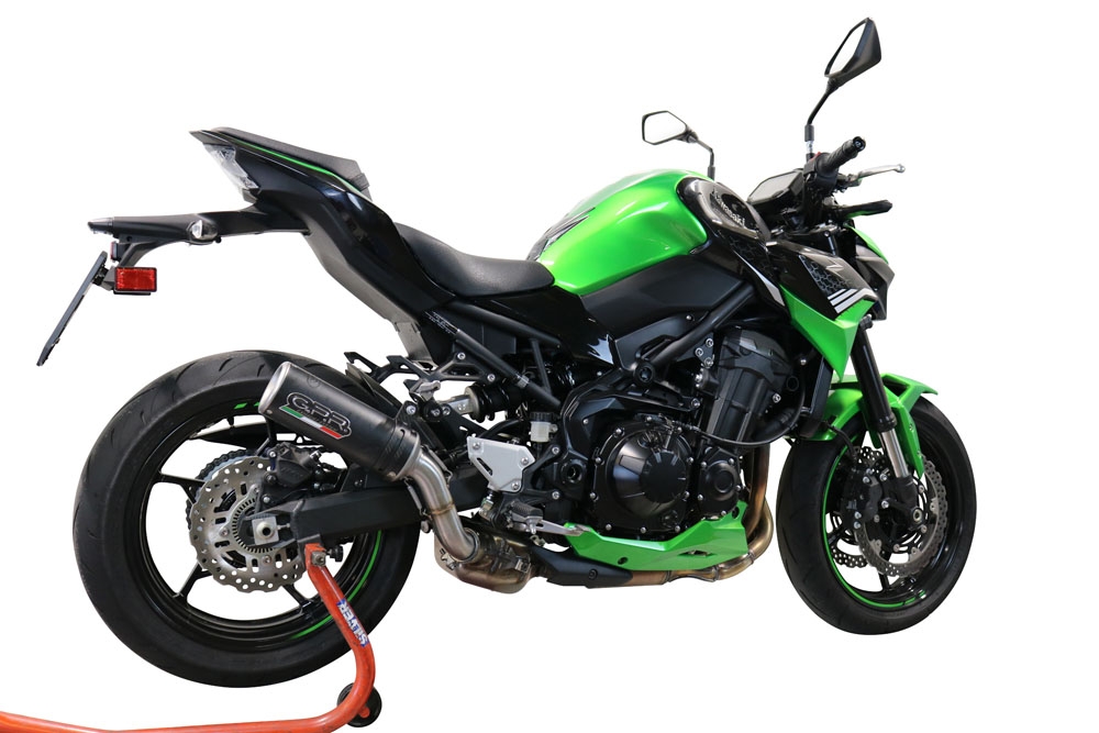 Esapament GPR compatibil cu Kawasaki Z 900 2020 Evacuare slip-on omologata, inclusiv db killer detașabil și cot de legătură,M3 Black Titanium