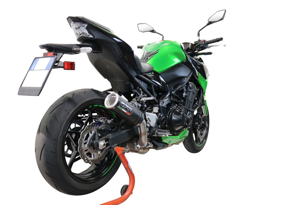 Esapament GPR compatibil cu Kawasaki Z 900 2020 Evacuare slip-on omologata, inclusiv db killer detașabil și cot de legătură,M3 Black Titanium