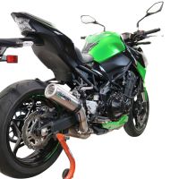 Esapament GPR compatibil cu Kawasaki Z 900 2021 Evacuare slip-on omologata, inclusiv db killer detașabil și cot de legătură,M3 Inox 