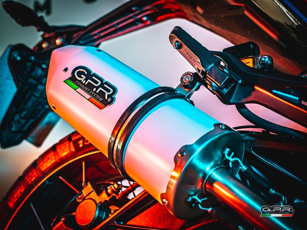 Exhaust compatible with Zontes Zt 125 G1 - U - U1 - Z2 2020-2024, Albus Evo4, Homologated legal full system exhaust, including removable db killer and catalyst