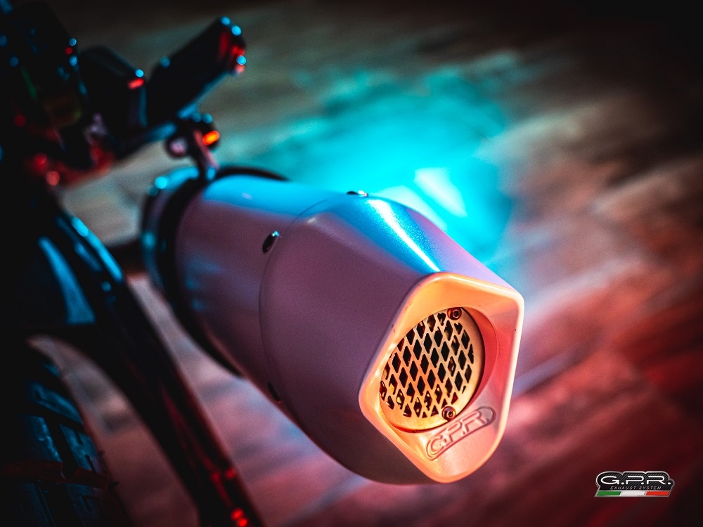 Exhaust compatible with Zontes Zt 125 G1 - U - U1 - Z2 2020-2024, Albus Evo4, Homologated legal full system exhaust, including removable db killer and catalyst