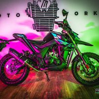 Exhaust compatible with Zontes Gk 125 2022-2024, Furore Evo4 Nero, Homologated legal full system exhaust, including removable db killer and catalyst